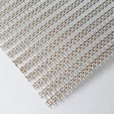 Architectural Glass Laminated Stainless Steel Wire Mesh Woven For Modern Space Dividers And Wall Cladding