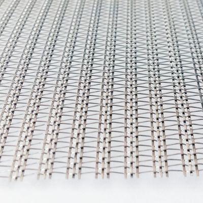 Architectural Glass Laminated Stainless Steel Wire Mesh Woven For Modern Space Dividers And Wall Cladding