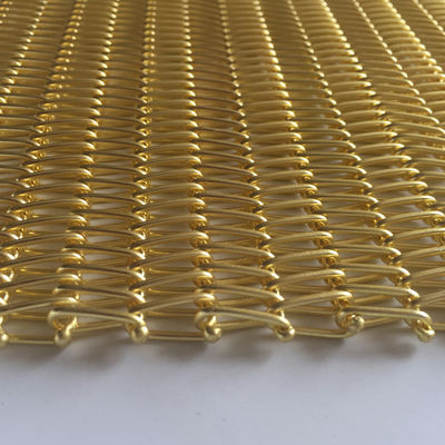 2MM Thickness Square Decorative Woven Wire Mesh For Project