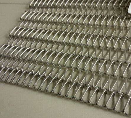 Customizable Flexible Metal Mesh Fabric For Partiton Wall Custom Square Design