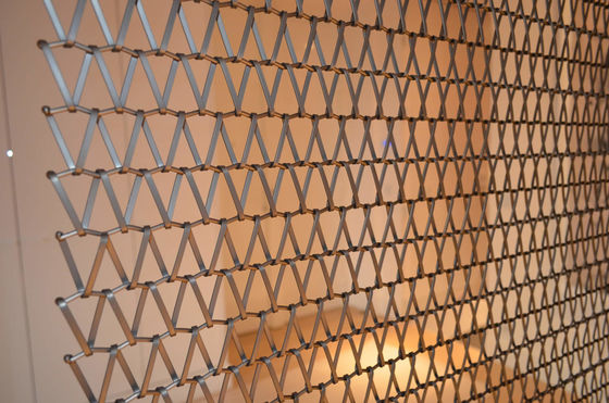 High Durability Flexible Metal Mesh Fabric Customized Light Weight