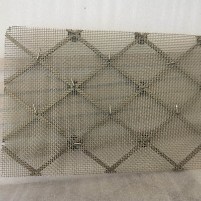 3.15mm Weft Diameter Decorative Wire Mesh With Customization Surface Treatments