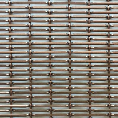 Superior Economic Environmental Weft Pitch 17.5mm Decorative Woven Wire Mesh