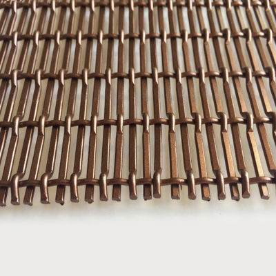 Superior Economic Environmental Weft Pitch 17.5mm Decorative Woven Wire Mesh