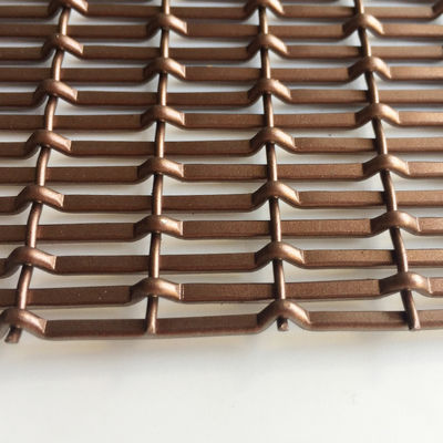 Superior Economic Environmental Weft Pitch 17.5mm Decorative Woven Wire Mesh