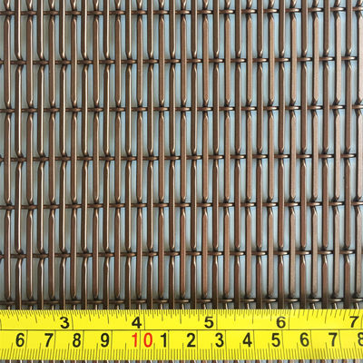 Superior Economic Environmental Weft Pitch 17.5mm Decorative Woven Wire Mesh