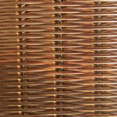 Corrosion Resistant Round Decorative Woven Wire Mesh Beautiful Long Lasting Decoration