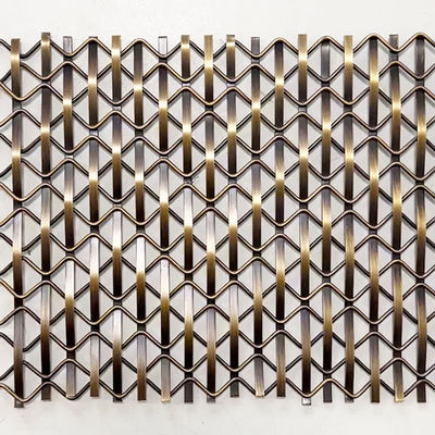 Custom Diamond Grille Woven Wire Mesh With Weft Diameter Of 1.2mm×2mm