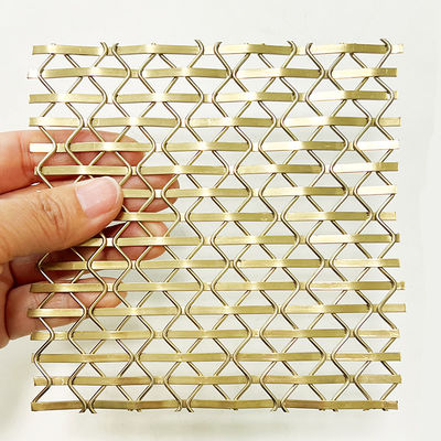 Custom Diamond Grille Woven Wire Mesh With Weft Diameter Of 1.2mm×2mm
