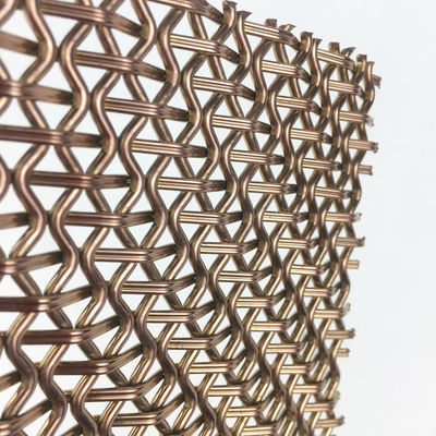 8.75kgs/m2 Decorative Wire Mesh Grilles Width 0.6m-2.4m Product