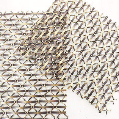 8.75kgs/m2 Decorative Wire Mesh Grilles Width 0.6m-2.4m Product