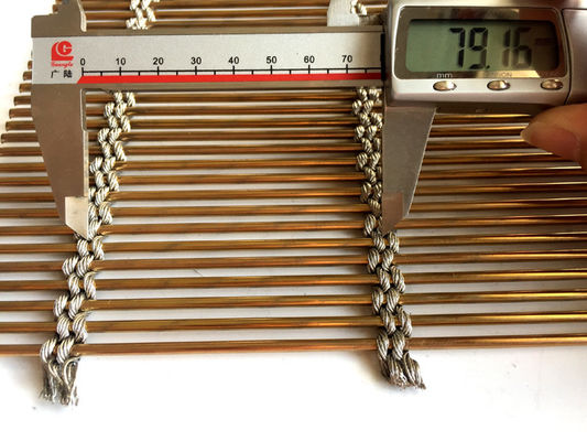 Stainless Steel Metal Mesh 7mm Galvanized PVD Anti Climb Security Fencing Mesh  for Cladding Prison Perimeter Protection