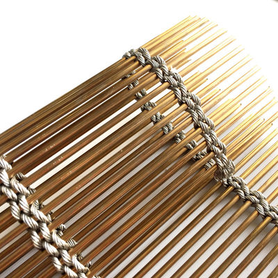 Stainless Steel Metal Mesh 7mm Galvanized PVD Anti Climb Security Fencing Mesh  for Cladding Prison Perimeter Protection