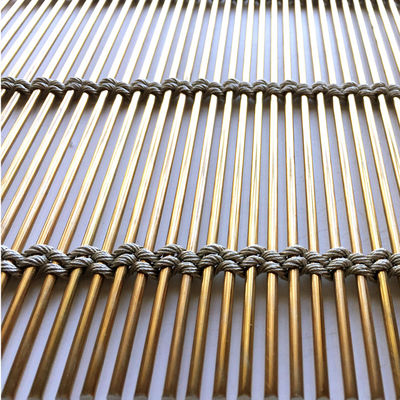 Stainless Steel Metal Mesh 7mm Galvanized PVD Anti Climb Security Fencing Mesh  for Cladding Prison Perimeter Protection