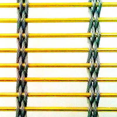 Certified Fireproof 8mm Stainless Steel Metal Mesh For High Rise Building Facade Ventilation Cladding
