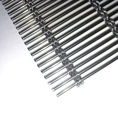 Decorative 3D Stainless Steel Woven Metal Mesh Screen For Artistic Ceiling Design Industrial Aesthetic