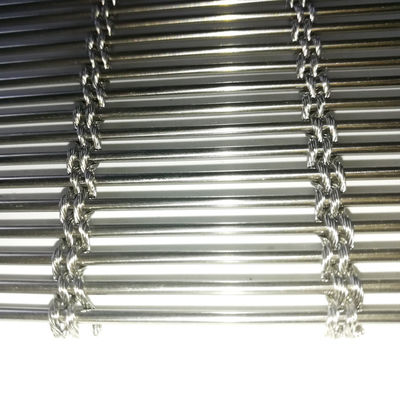 Decorative 3D Stainless Steel Woven Metal Mesh Screen For Artistic Ceiling Design Industrial Aesthetic