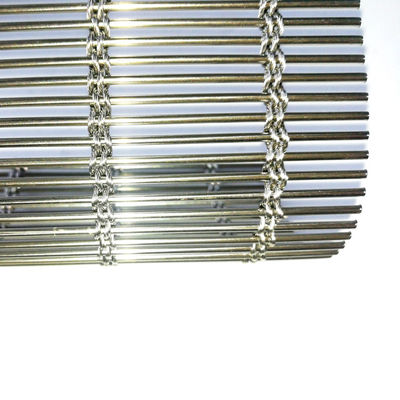 Decorative 3D Stainless Steel Woven Metal Mesh Screen For Artistic Ceiling Design Industrial Aesthetic