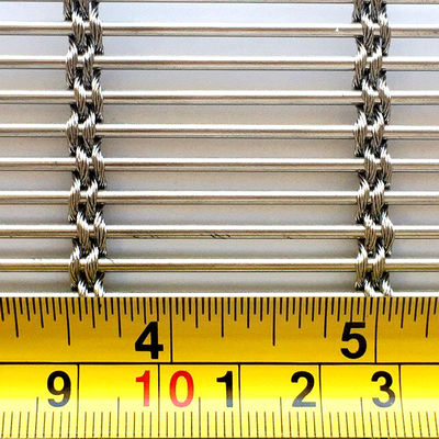 Decorative 3D Stainless Steel Woven Metal Mesh Screen For Artistic Ceiling Design Industrial Aesthetic