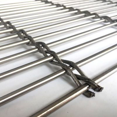 Stainless Steel Metal Mesh Curtain for Building Facade Shading Ventilation Energy Saving