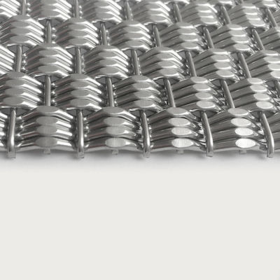 Custom Designed Stainless Steel Metal Fabric Mesh For Large Scale Facade Cladding In Urban Commercial Buildings