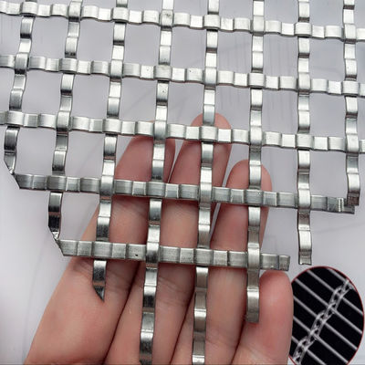 Indoor Outdoor Stainless Steel Metal Mesh Panels Customized Finish For Premium Design Projects