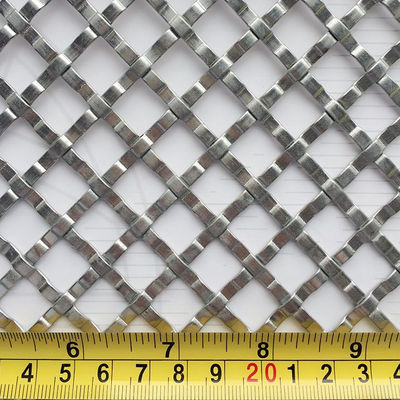 Indoor Outdoor Stainless Steel Metal Mesh Panels Customized Finish For Premium Design Projects