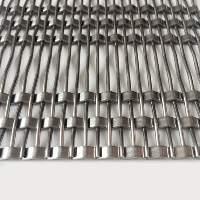 Non Flammable Architectural Stainless Steel Metal Mesh Wire Grid Panels for Open Air Parking Facades and Ventilated Walls