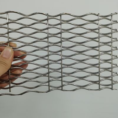 Customization Residential Decorative Woven Wire Mesh 18mm Weft Pitch