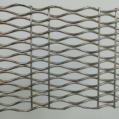 Customization Residential Decorative Woven Wire Mesh 18mm Weft Pitch