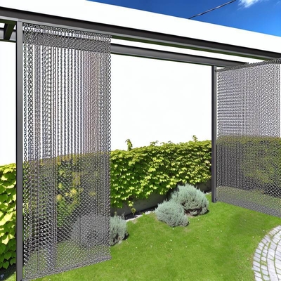 Decorative Aluminum Chain Mesh Curtain for Garden & Landscape Design