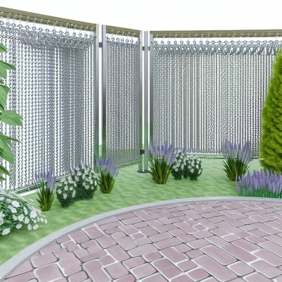 Decorative Aluminum Chain Mesh Curtain for Garden & Landscape Design