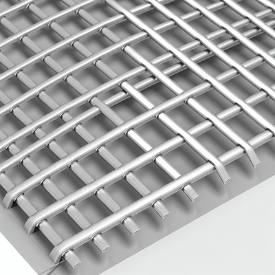 0.035KGS/M Architectural Woven Wire Mesh with Anodized Aluminum Alloy