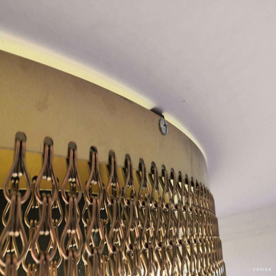 Aluminum Chain Link Curtain with Custom Size and Durable Rails And Other Fittings