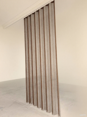 Aluminum Chain Link Curtain with Custom Size and Durable Rails And Other Fittings