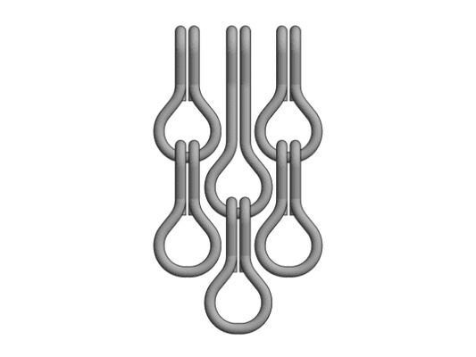 12x24mm Chain Size Aluminium Chain Fly Screen with 60% Open Area and 1.2mm Wire Diameter for Effective Fly Control