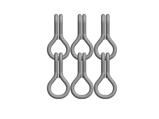 24mm Chain Distance 1.2mm Wire Diameter Aluminium Chain Fly Screen with 60% Open Area for Industrial Applications