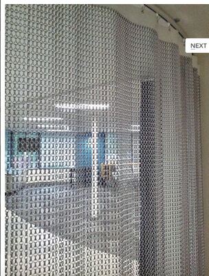 12x24mm Chain Size Aluminium Chain Fly Screen with 60% Open Area and 1.2mm Wire Diameter for Insect Protection