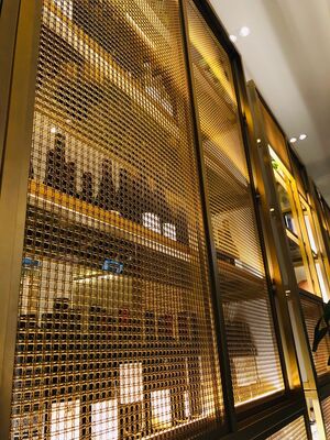 Customized Length Architectural Metal Mesh  Offering Corrosion Resistance Ideal for Facade Cladding and Interior Wall Panels