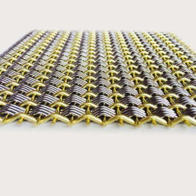 Customized Length Architectural Metal Fabric Designed with Plain Weave Style Enhancing Both Functionality and Appearance