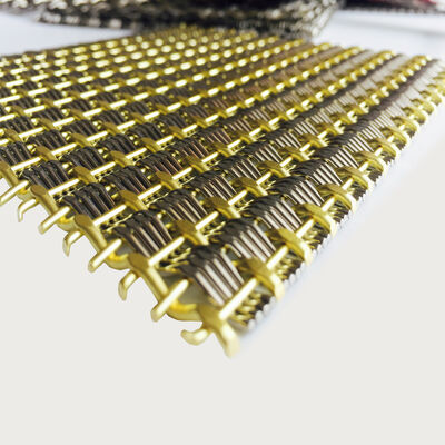 Customized Length Architectural Metal Fabric Designed with Plain Weave Style Enhancing Both Functionality and Appearance
