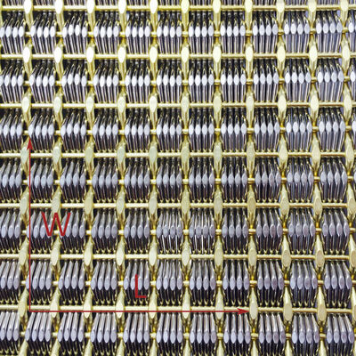 Customized Length Architectural Metal Fabric Designed with Plain Weave Style Enhancing Both Functionality and Appearance