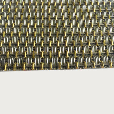 Customized Length Architectural Metal Fabric Designed with Plain Weave Style Enhancing Both Functionality and Appearance