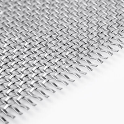 Architectural Woven Metal Mesh Flat Wire Weave for Partition Wall Ceiling Decoration