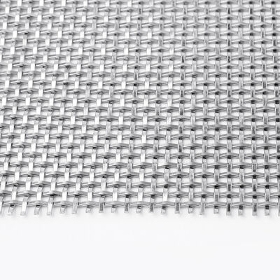 Architectural Woven Metal Mesh Flat Wire Weave for Partition Wall Ceiling Decoration