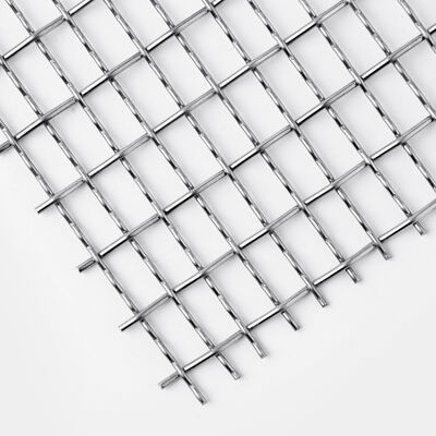 Customizable Stainless Steel Woven Crimped Mesh for Architectural Decoration Exterior Building Metal Facade