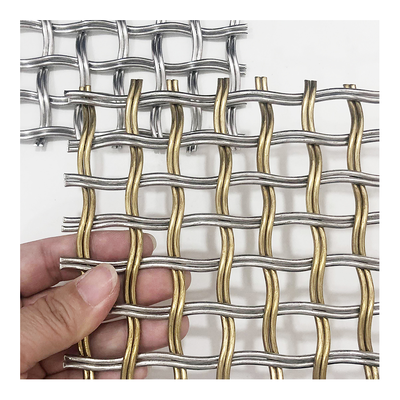 Decorative Metal Woven Mesh Panels and Railing Infill Mesh for Sports Facilities