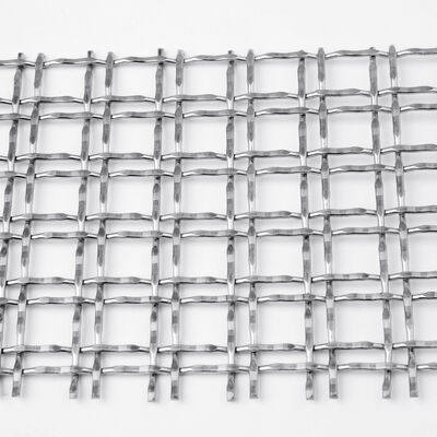 Custom Size and Finish Architectural Woven Wire Mesh Facade Partition Screen