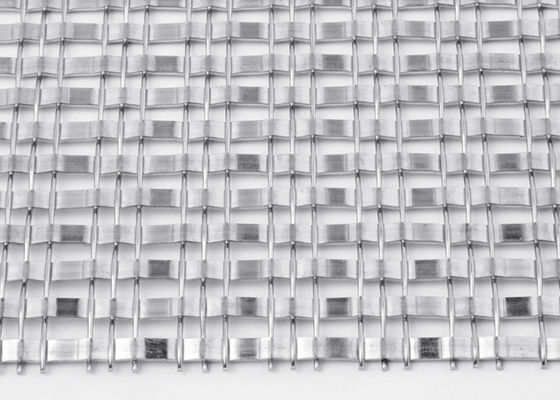 Plain Woven Stainless Steel Metal Screen For Architectural Woven Wire Mesh