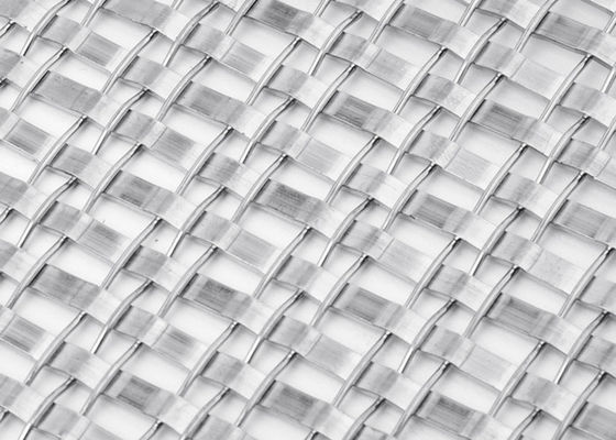 Plain Woven Stainless Steel Metal Screen For Architectural Woven Wire Mesh